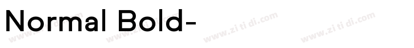 Normal Bold字体转换
